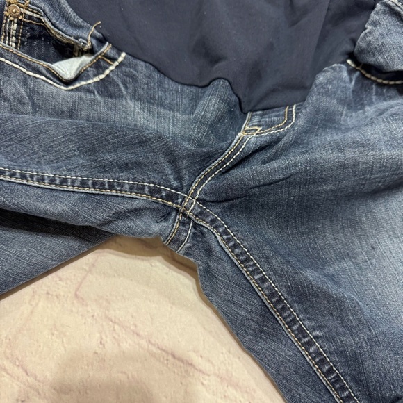 Indigo Blue Women's Blue Maternity Jeans Size 12 GUC - Picture 4 of 12